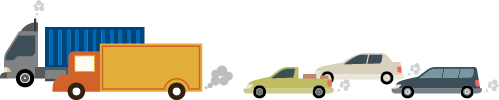 illustration of cars and trucks