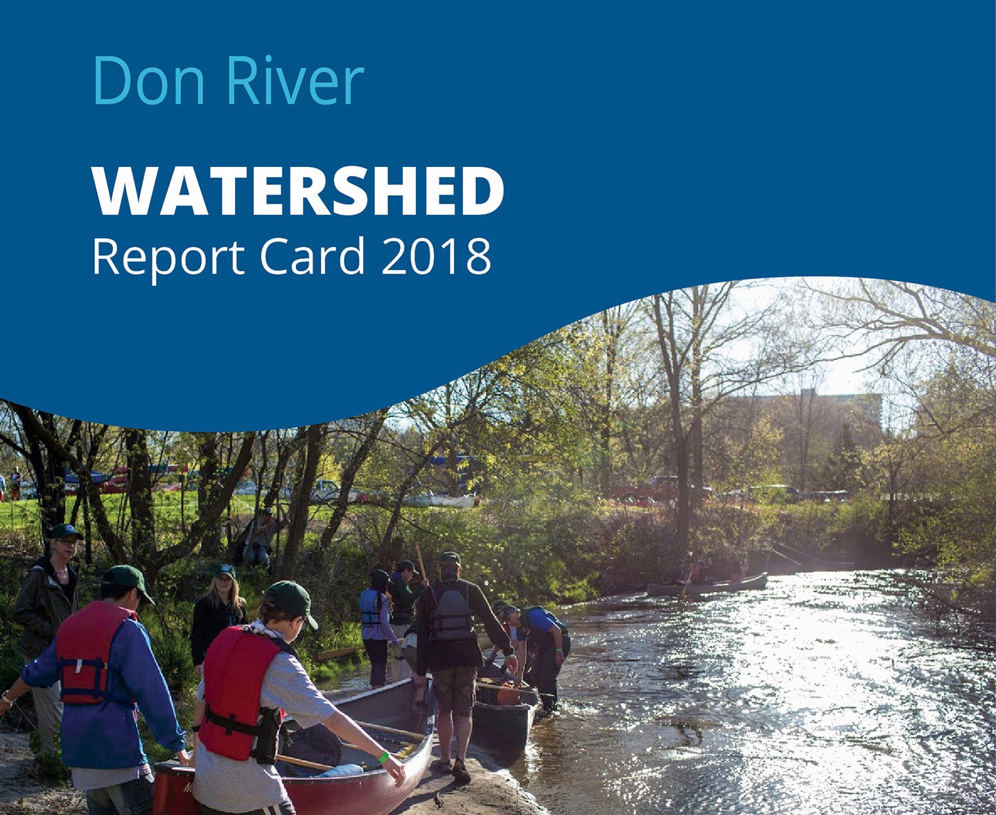 front panel of 2018 Don River Watershed report card