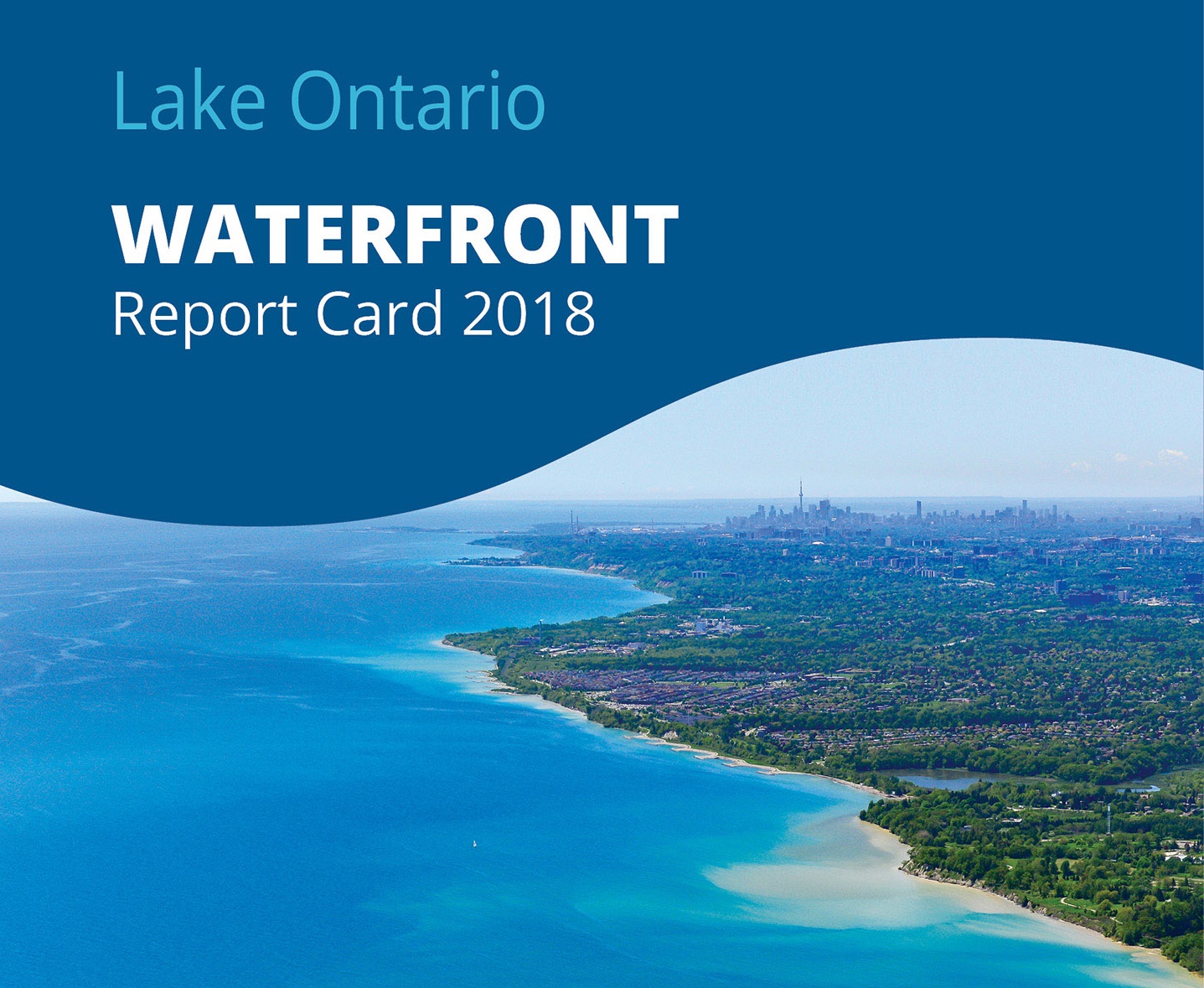 front panel of 2018 Lake Ontario Waterfront report card